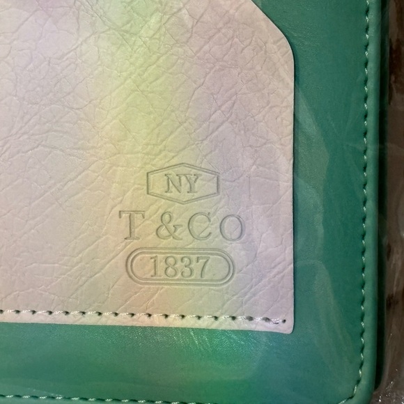 🔷🔹Tiffany & Co. Cream and Green Leather Accessory - Picture 12 of 13